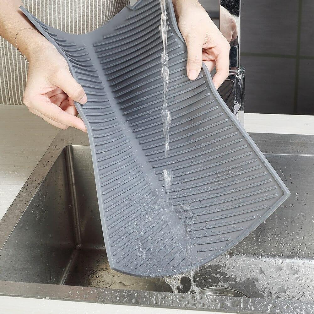 Tapete escorredor de louças em silicone