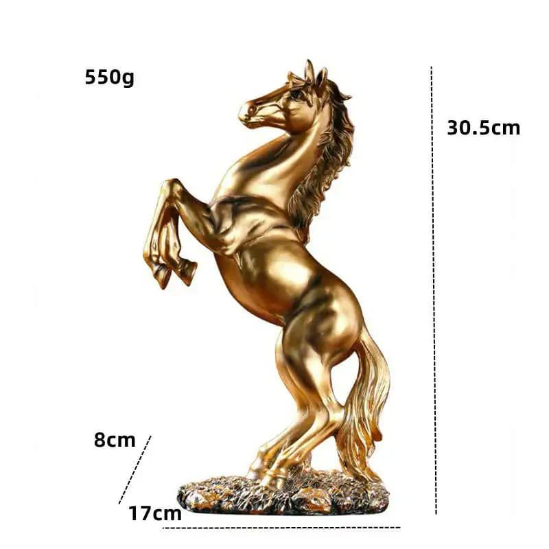 Escultura de Resina Cavalo Nórdico